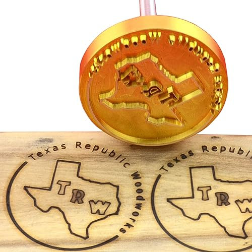 Individuelles Logo Holz Branding Eisen Personalisierte Branding Eisen Stempel für Holzbearbeitung BBQ Handgefertigt von Design Branding Eisen (7,6 x 7,6 cm)