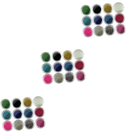 Housoutil Lot De 3 Perles Pour Nail Art 12 Couleurs Caviar Pour Décoration Des