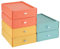 RETON 6 Pièces Boite Rangement Plastique Tiroir, Tiroir Plastique Empilable, Boite de Rangement Tiroir de Grande Capacité pour Chambre, Dortoir, Bureau, Salle de Bain (3 Couleurs)