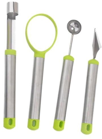 OKUMEYR 1set Utensili Per Intaglio Frutta e Verdura Kit Di Strumenti Per Decorazioni Con Manico e Inossidabile Misti Per Creazioni Gourmet