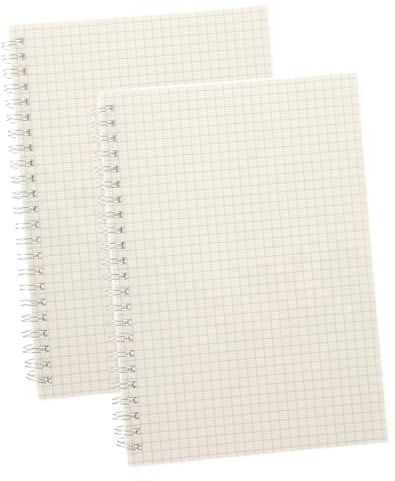 TEHAUX 2stücke Spiralnotizbuch Zum Journaling Mathe-notizblock Aus Papier Papiernotizbuch Für Arbeitsplaner Themennotizbuch Als Mitarbeiternotizbuch Tagebuch-notizbuch Zum Schreiben