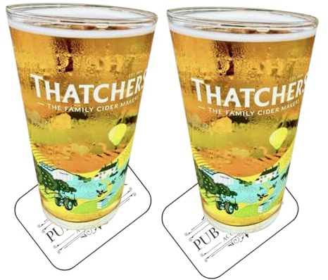 Laurie's Pub and Bar Accessories | Thatchers Limited Edition Pint Glass x2
