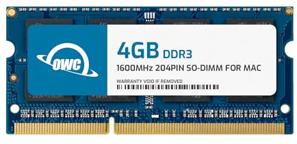 OWC - 4GB Memory Upgrade Modul - PC12800 DDR3L 1600MHz SO-DIMM für 2011-2015 iMac, 2011-12 Mac Mini, und 2011-2012 MacBook Pro (Non-Retina Display) Modelle