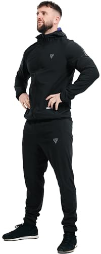RDX - Mono interior efecto sauna, aumenta la sudoración, para entrenamiento, negro, L
