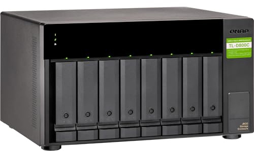 Qnap TL-D800C 8 Bay Desktop JBOD Speichergehäuse - USB 3.2 Gen 2 Type-C