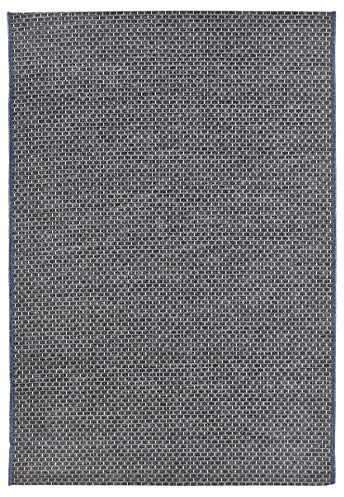 andiamo In- & Outdoor Teppich wetterfest und wasserdurchlässig Flachgewebe Kurzfloor 160 x 230 cm Grau-beige