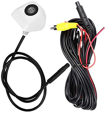 Cámara de Visión Trasera CCD Impermeable para Coche - Alta Definición con Función de Visión Nocturna y Aparcamiento de Reserva (Blanco)