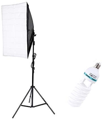 Bonnlo Photography Softbox Lighting Equipment Continuous Lighting System Photo Equipment Softbox Studio lights with Light Stand