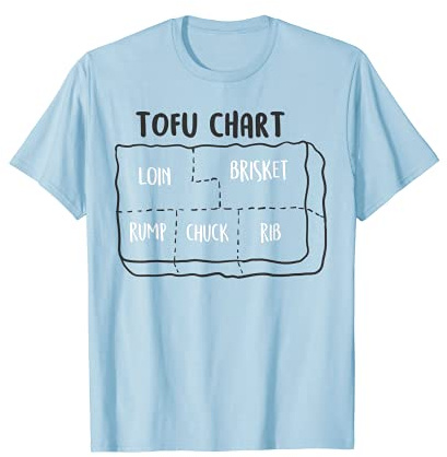 Tofu avec différentes coupes de haricots caillés T-Shirt