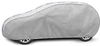 Autoabdeckung Wasserfest & Extrastark kompatibel mit VW Golf V Plus (05-10) Atmungsaktive Autoplane Abdeckplane Grau