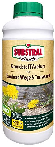 Substral Naturen Grundstoff Acetum, 1 L - unterstützt die Unkrautbeseitigung auf Wegen, Terrassen oder Hauszufahrten