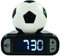 LEXIBOOK Digital Alarm Night Light Snooze, Clock, Luminous Soccer Ball, Colour, Black White