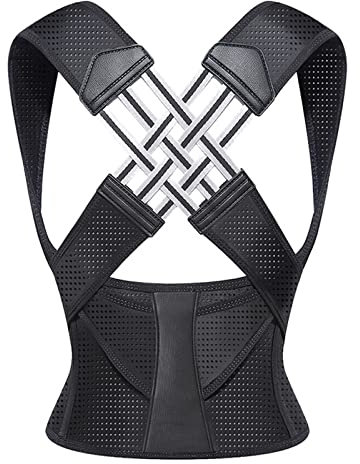 Rückenbandage, Geradehalter, Haltungskorrektur, Schulteraufrecht, elastische Stoffe, Ergonomie, verstellbare Körperkorrektur und Linderung von Nackenschmerzen, Geschenke für Frauen, XL