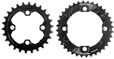 Fahrradkettenblätter MTB 64/104BCD Doppel Kettenblatt 2*10/11 Geschwindigkeit Fahrrad Kette Ring 26T 28T 36T 38T Mountainbike Kettenblatt Mtb Kurbelgarnitur Kettenblatt ( Color : 28T and 38T )