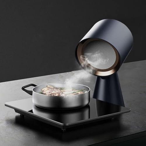 XNXYSMKJ Mini Tabletop Range Hood, Household Range Hood, 3.5m3/min Strong Suction Fan, for Home, Kitchen Hot Pot, Barbecue