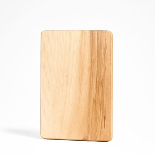Frühstücksbrettchen Holz – Geöltes Holzbrett - Umkehrbares Schneidbrett - 15x23x1,5 cm - Vielseitiges Holzbrettchen für Frühstück & Küche - 5er Set Holzbrettchen aus Holz