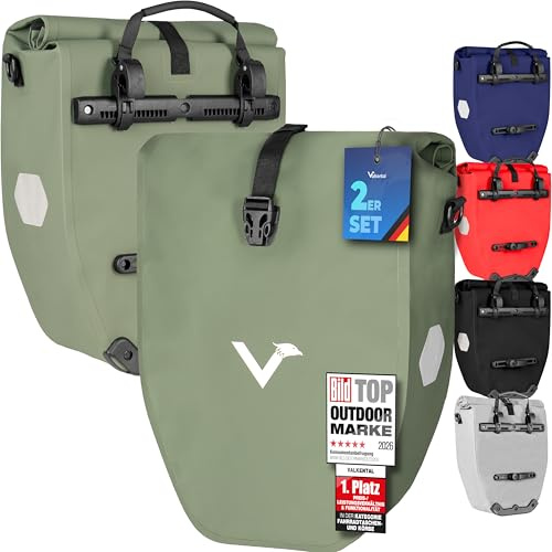Valkental Gepäckträgertasche, Wasserdicht & Abschließbar