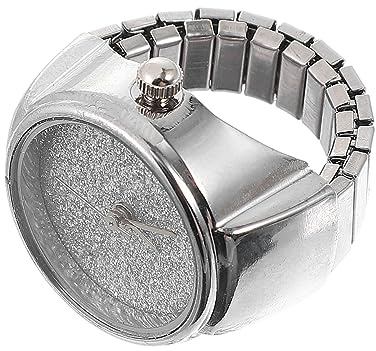 FOMIYES Ringuhr Damen Quarzuhr Fingeruhr Glitzer Ring Uhr Komfortabel Unisex Geschenkideen Für Frauen Freundin Tochter