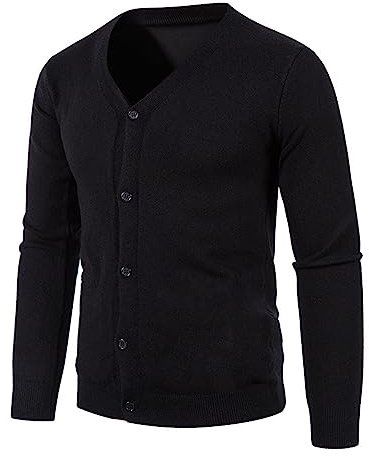 Övergångskappa herr höst kort, kofta herr sommar stickad kofta bekväm herrock mjuk grovstickad jacka eleganta ytterkläder enfärgad stickad kappa varm kappa ståkrage kofta