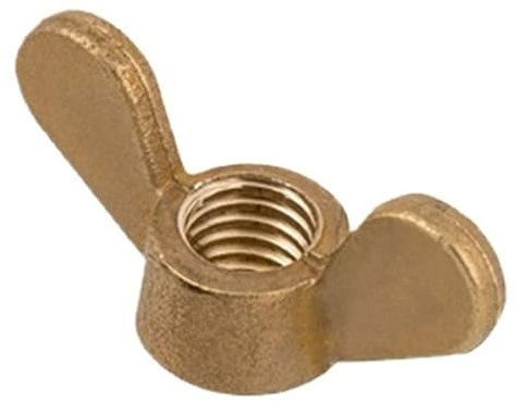 1–5 Stück 304 Edelstahl/Messing Schmetterlingsmutter Handfest runde Flügelmuttern(Brass,M14 (1Pcs))
