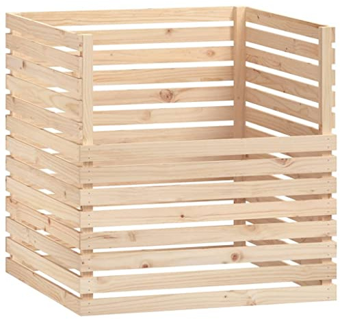 Générique Composteur 100x100x102 cm Bois Massif de pin,Maison & Jardin, Pelouses & Jardins, Jardinage, Compostage, Composteurs, Brun (Poids 24.73KG)