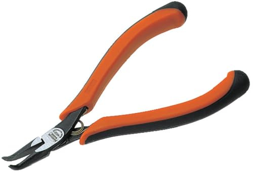 Bahco 4833 Snipe Nose Pliers with Tip Bent at 60 Degree, Black, 131.5 mm