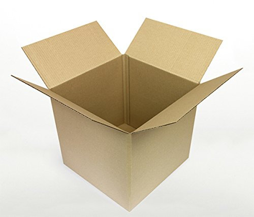 OfficeKing® 400 x Faltkartons 250 x 250 x 250 mm | variable Höhe bei 210 und 135 mm | Marken-Qualität Versandverpackung Versandkarton Karton