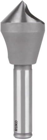 RUKO HSS Entgrat- und Senkblei, 90 Grad, glänzend, 5,0-10,0 mm Durchmesser, 48,0 mm Länge, R102302