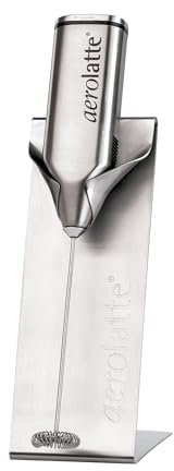 aerolatte Dampffreier Milchaufschäumer, Mit Halterung, Batteriebetrieben, Rostfreier Stahl