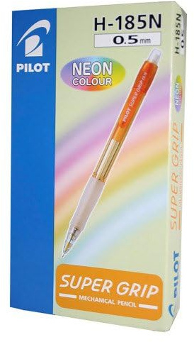 PILOT Druckbleistift Super Grip Neon H185N, farbig sortiert