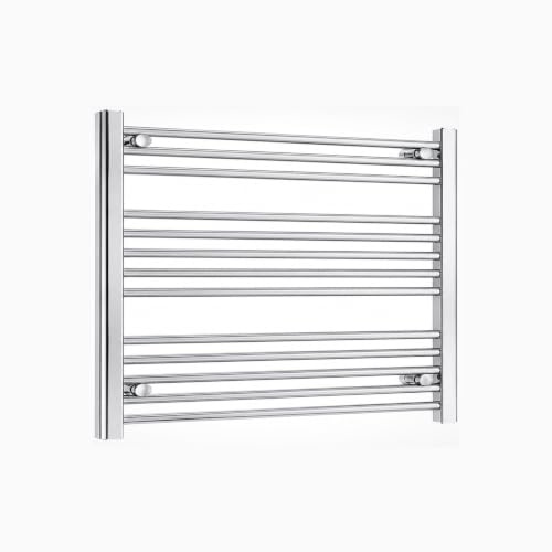 Companyblue Chrome Heated Towel Rail Radiator | Flat Ladder Bathroom Radiator | 1000x600mm