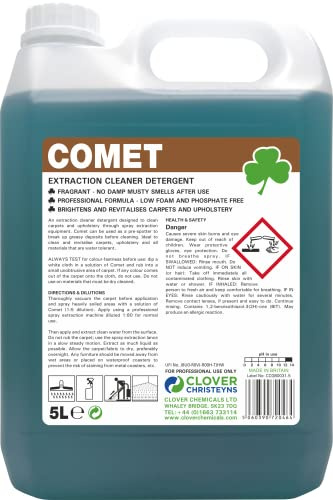Clover Chemicals 306 Comet Carpet Cleaner, 5 L