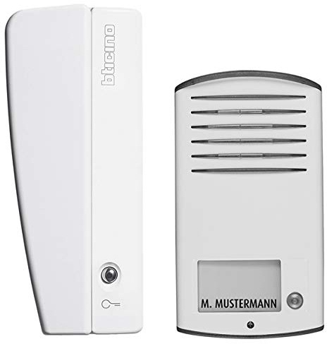 BTICINO, Audio Sprechanlagen-Set, für 1-Familienhaus mit Türstation LINEA 2000, Netzgerät und Hausstation SWING, 368011