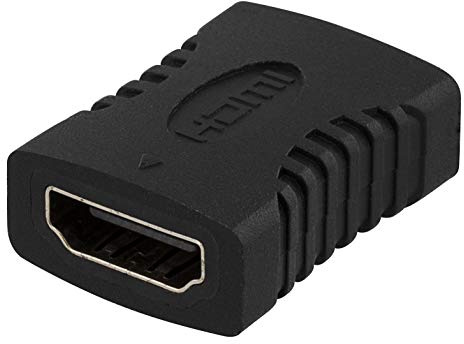 DELTACO Adaptateur HDMI Changeur de Genre, High Speed avec Ethernet, 4K, Ultra HD Haute Définition à 60Hz, Bande Passante 18.6 GB/s, Contacts Plaqué Or, Noir