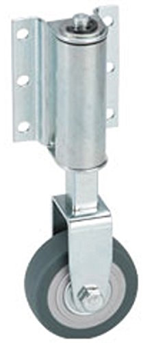 Leiterrolle Federrolle Bockrolle 50 mm gefedert für Leitern Gummi grau