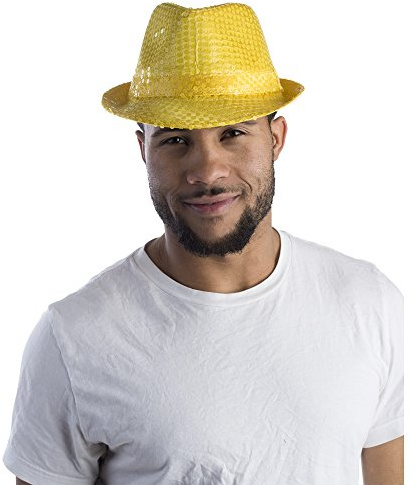 Dress Up America Pailletten-Fedoras für Erwachsene – Party-Fedoras – Kostümzubehör für Halloween