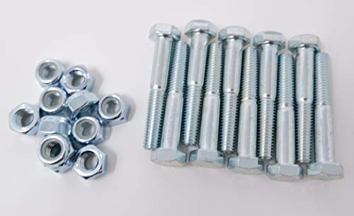 Lot de 12 vis de cisaillement pour tondeuses à gazon M 8 x 50 mm Catégorie 8.8