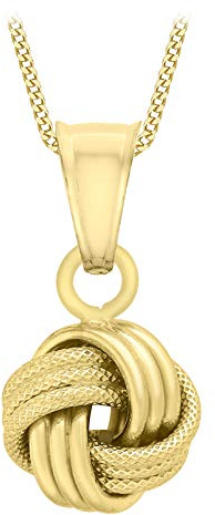 Carissima Gold Damen Rolokette Mit Anhänger 9k (375) Gold Poliert Knoten 46cm/18zoll