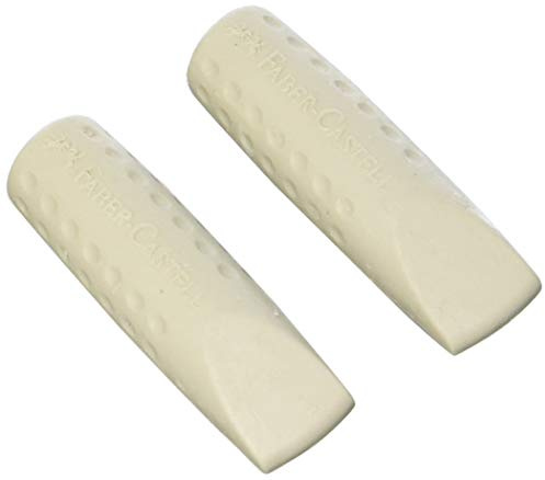 Faber-Castell F187000 Suddgummin, 2 stycken A4, Vit