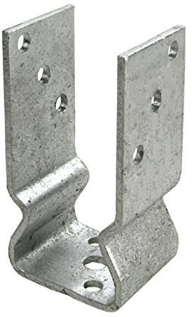 Connex Pfostenträger - 91 x 150 x 60 mm - 4 mm Materialstärke - chromfarbig - feuerverzinkt - zum Aufschrauben - Bohrung 11 mm / Aufschraubhülse / U-Pfostenträger / Pfostenanker / HV4282 | 91 x 150 x 60 mm – 4 mm Materialstärke – zum Aufschrauben – Bohrung 11 mm – Aufschraubhülse – Pfostenanker