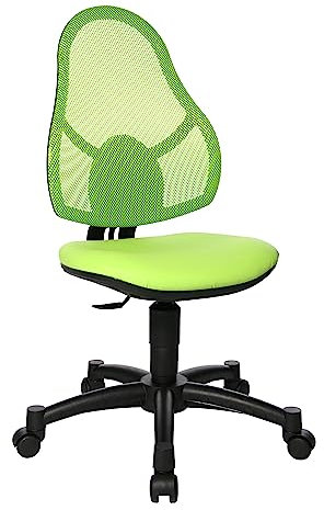 Topstar Open Art Junior, Bürostuhl, Schreibtischstuhl für Kinder und Jugendliche, Bezugsstoff, grün