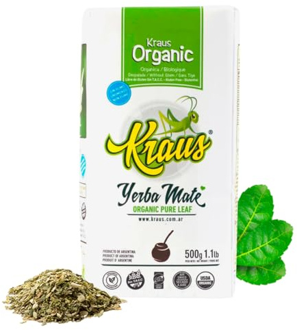 La yerba mate Kraus Pure Leaf Orgánica 500g