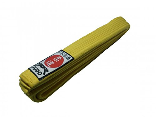 Budodrake Judogürtel gelb mit Judo-Label (260)