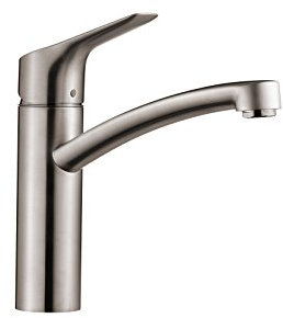 hansgrohe 13861000 MySport Küchenarmatur mit schwenkbarem Auslauf 360°, grau, 13861800