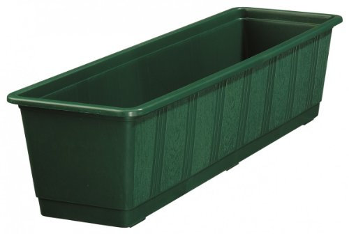Lippert 803 100 11 Blumenkasten Standard 100 x 17,5 cm n aus Kunststoff dunkelgrün