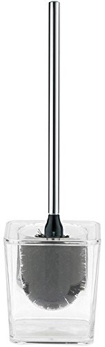 kela 21904 Kristall toalettset plast transparent 11,5 x 11,5 x 46 cm