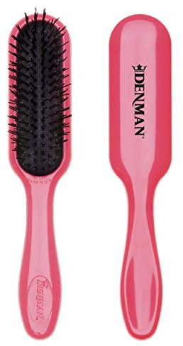 Denman D90 Tangle Tamer Mini Detangling Brush, Pink