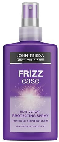 John Frieda Frizz Ease Heat Defeat Protecting Spray 150ml, Moisturising Hair Spray for Heat Protection and Frizz Prevention