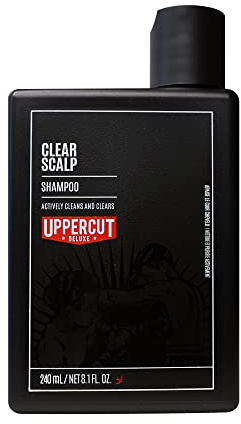 Uppercut Deluxe Clear Scalp Shampoo 240ml | For a Refreshed and Clear Feeling Scalp. Suitable for Itchy and Flaky Scalps. Gently Cleanses While Soothing Irritation.