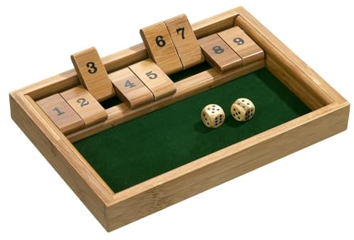 Philos 3270 – Shut The Box 9, bambu, gröna spel, tärningsspel